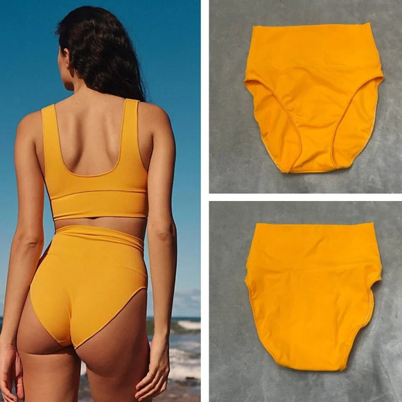 New! It’s Now Cool x Free People Contour High Waist Bikini Bottom 27284 - Picture 1 of 7